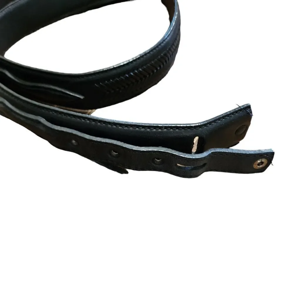 Nocona black leather belt 1.5